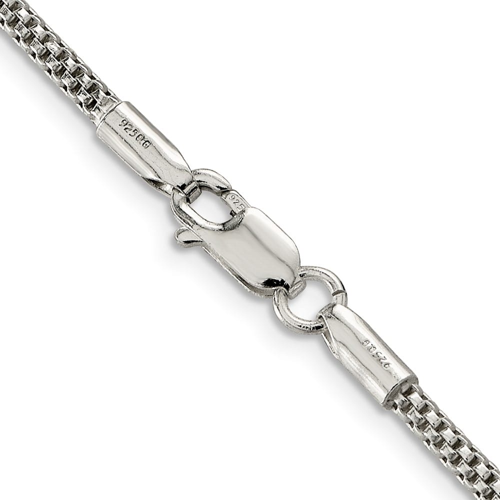 Sterling Silver 2.4mm Corona Chain