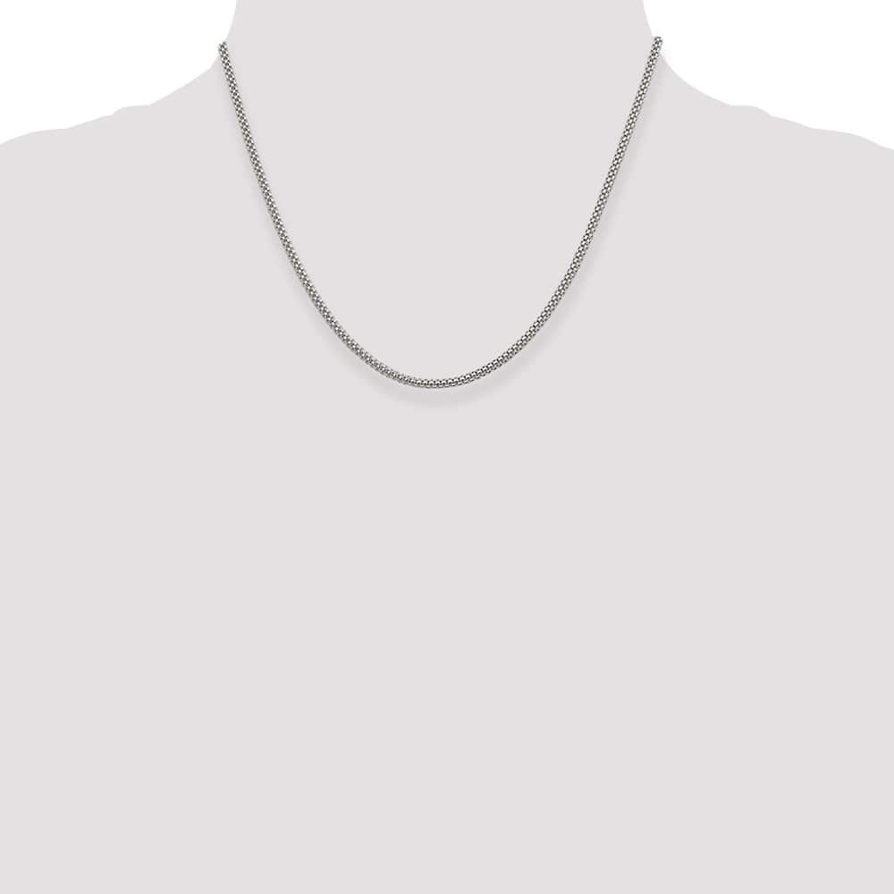 Sterling Silver 2.4mm Corona Chain Size 18