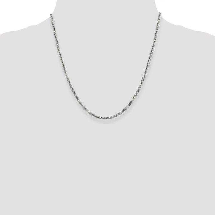 Sterling Silver 2.4mm Corona Chain Size 20