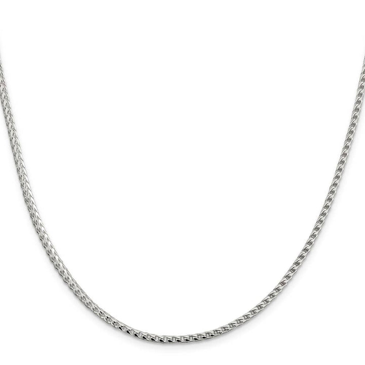 Sterling Silver 2.55mm D.C. Square Franco Chain