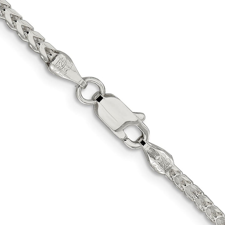Sterling Silver 2.55mm D.C. Square Franco Chain