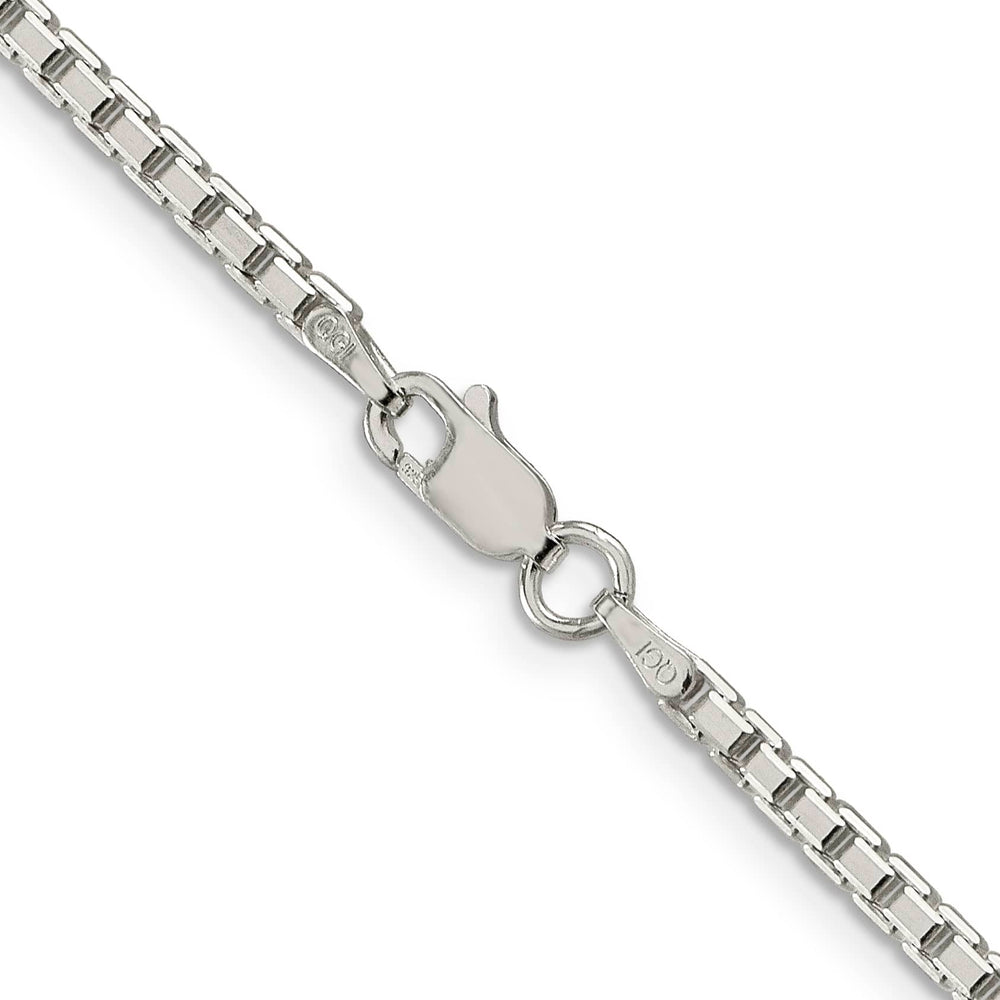 Sterling Silver 2.5mm 8 Sided Box Chain