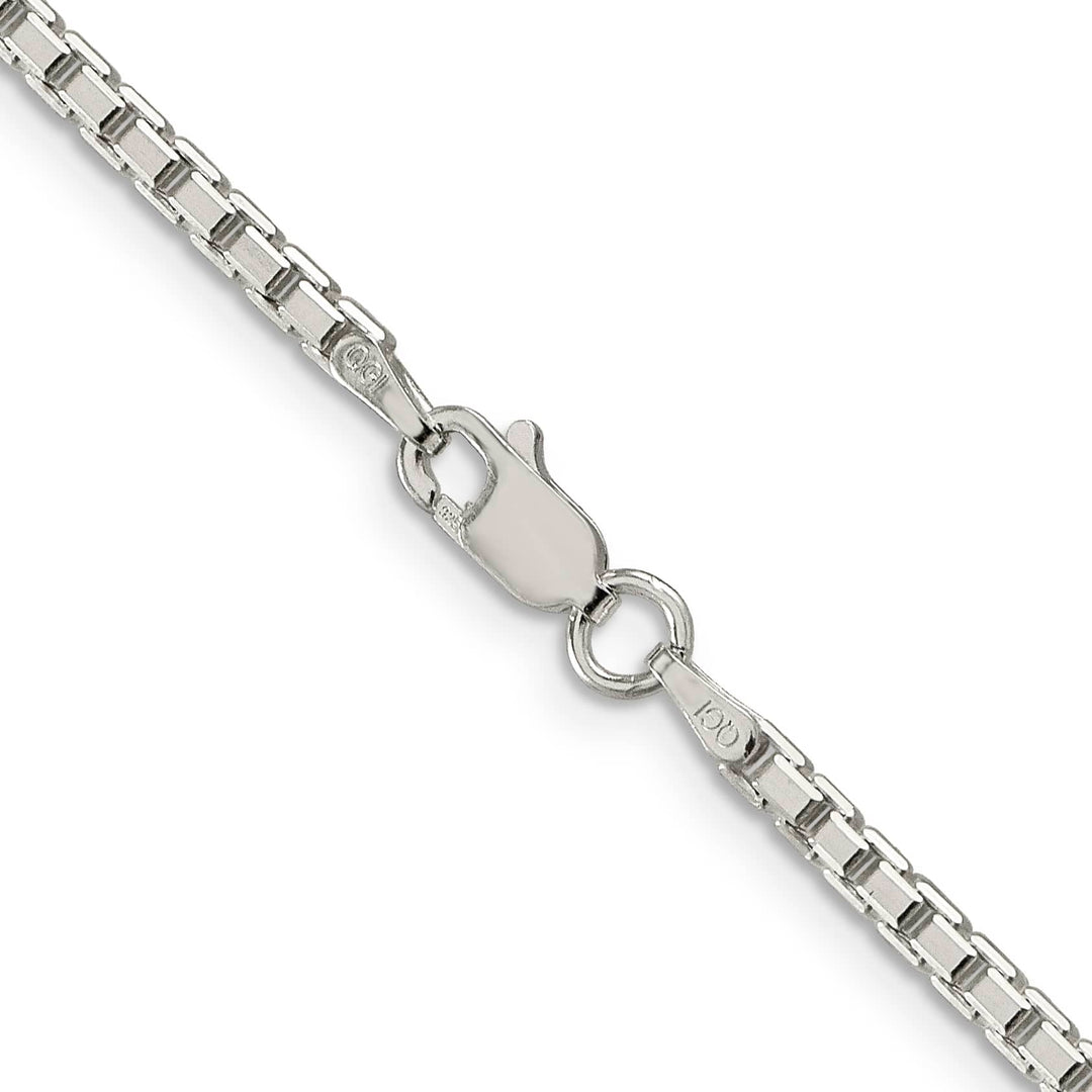Sterling Silver 2.5mm 8 Sided Box Chain