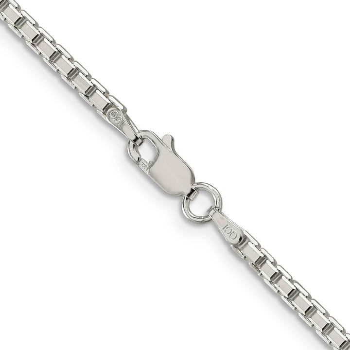 Sterling Silver 2.5mm 8 Sided Box Chain