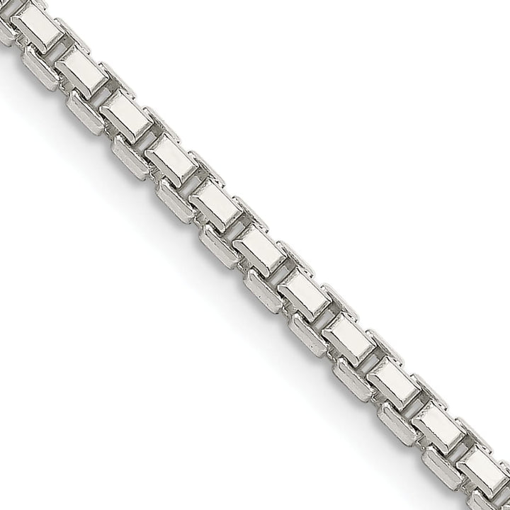 Sterling Silver 2.5mm 8 Sided Box Chain