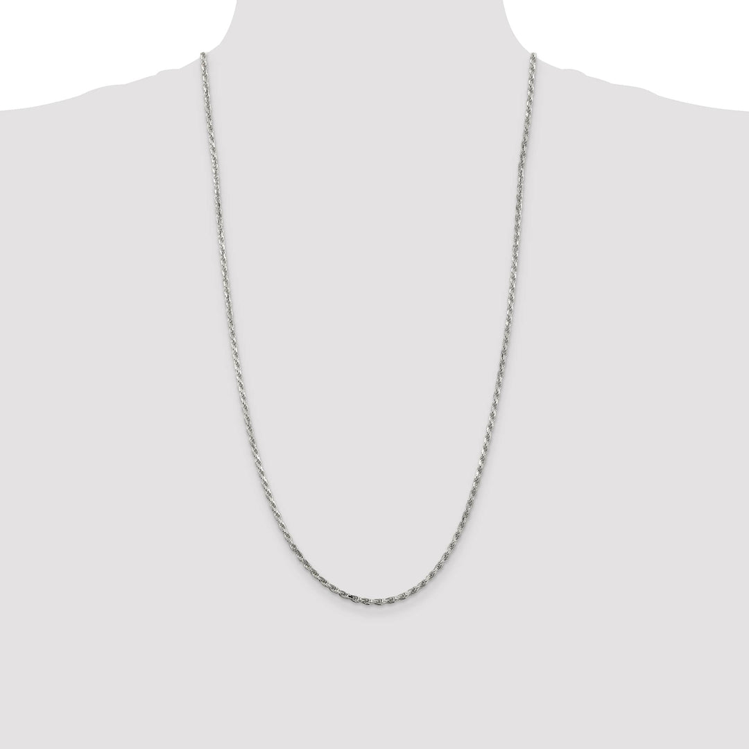 Sterling Silver 2.5mm D.C. Rope Chain