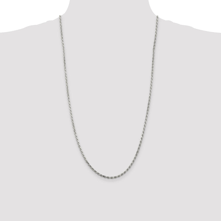 Sterling Silver 2.5mm D.C. Rope Chain