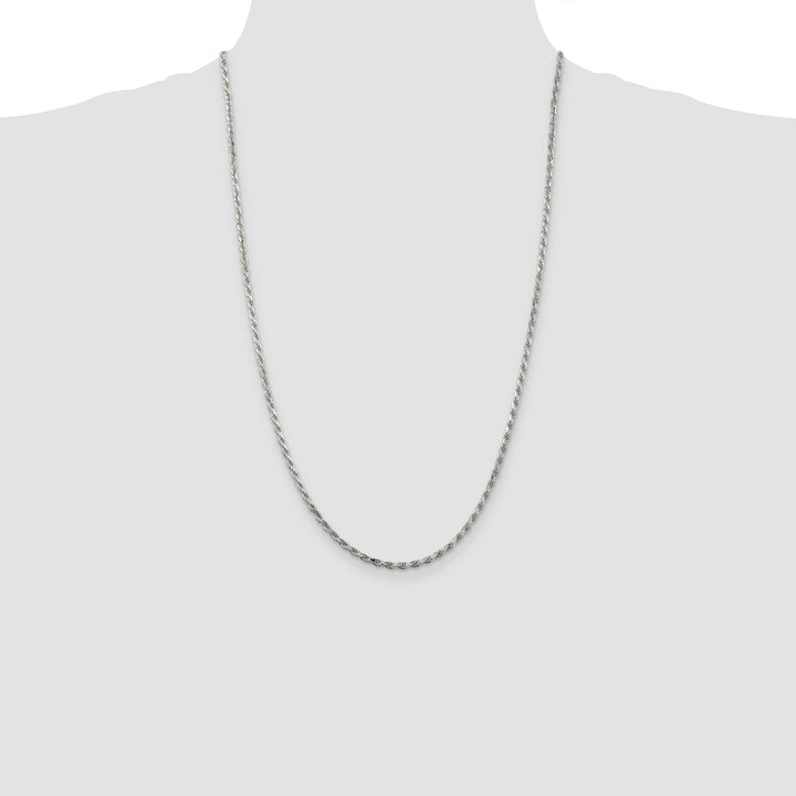 Sterling Silver 2.5mm D.C. Rope Chain