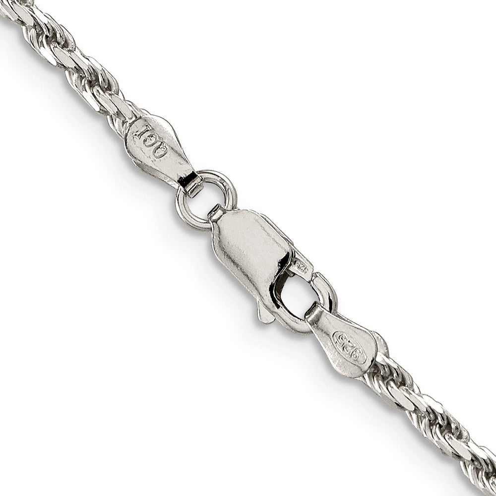 Sterling Silver 2.5mm D.C. Rope Chain