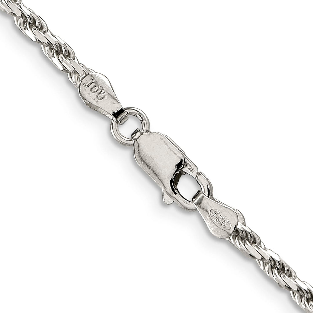 Sterling Silver 2.5mm D.C. Rope Chain