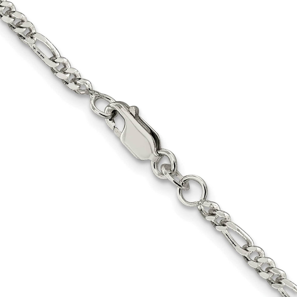 Sterling Silver 2.5mm Figaro Chain