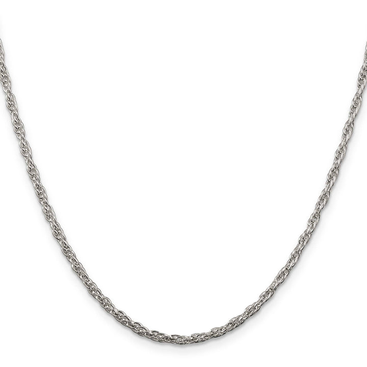 Sterling Silver 2.5mm Loose Rope Chain 30 Inch
