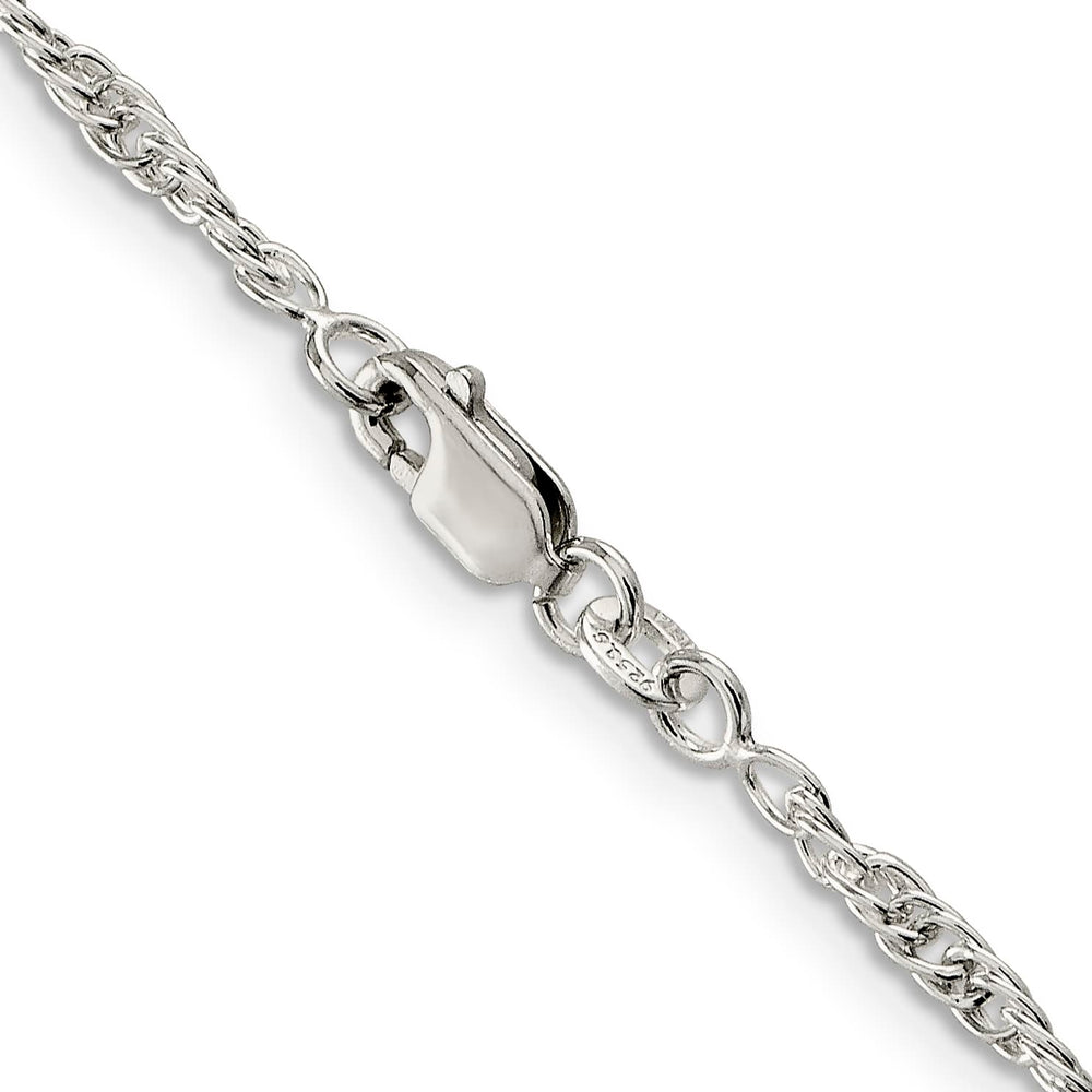 Sterling Silver 2.5mm Loose Rope Chain 30 Inch
