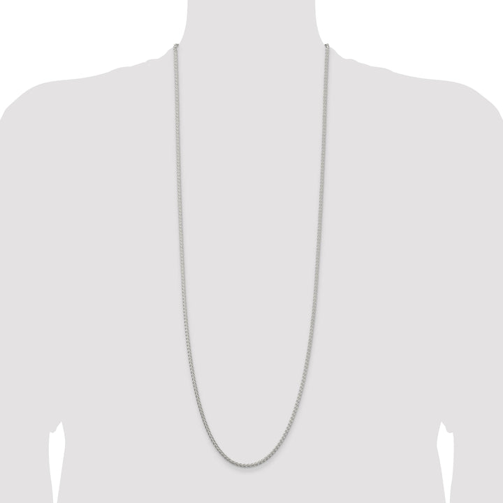 Sterling Silver 2.5mm Round Spiga Chain