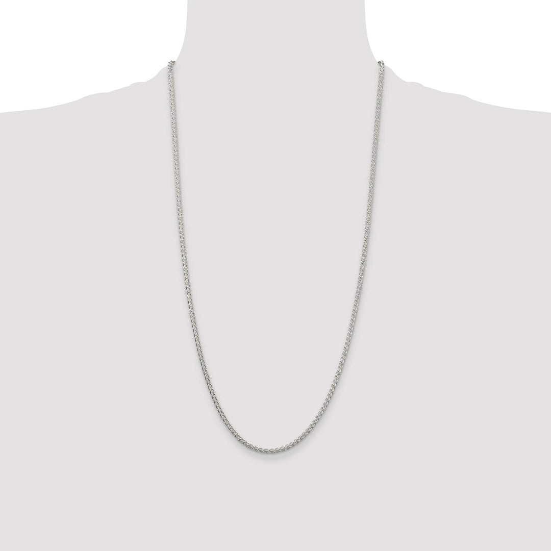 Sterling Silver 2.5mm Round Spiga Chain