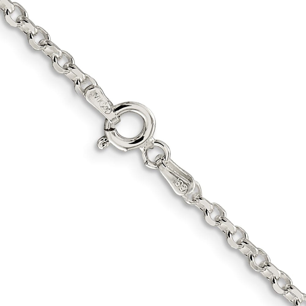 Sterling Silver 2.6mm D.C. Rolo Cable Chain
