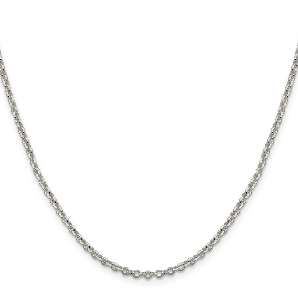 Sterling Silver 2.6mm D.C. Rolo Cable Chain