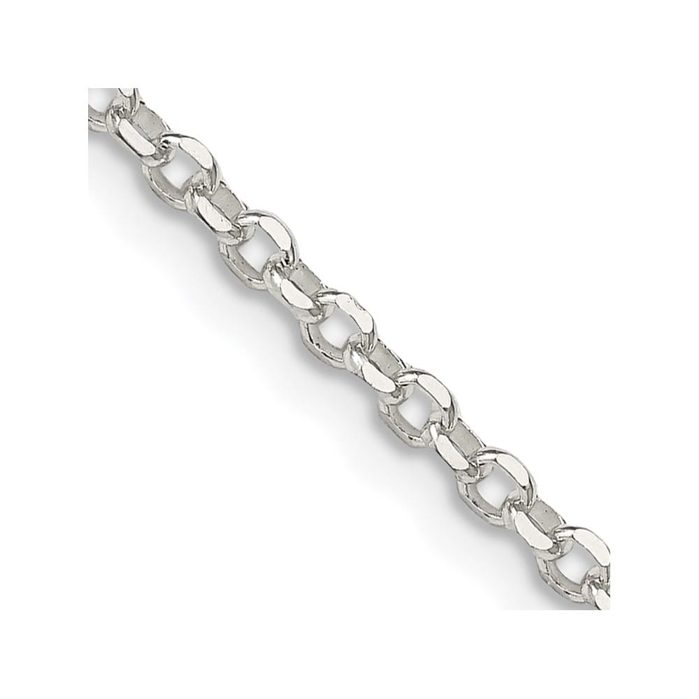 Sterling Silver 2.6mm D.C. Rolo Cable Chain
