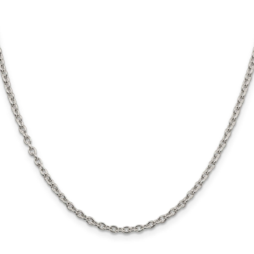Sterling Silver 2.75mm Cable Chain 36 Inch
