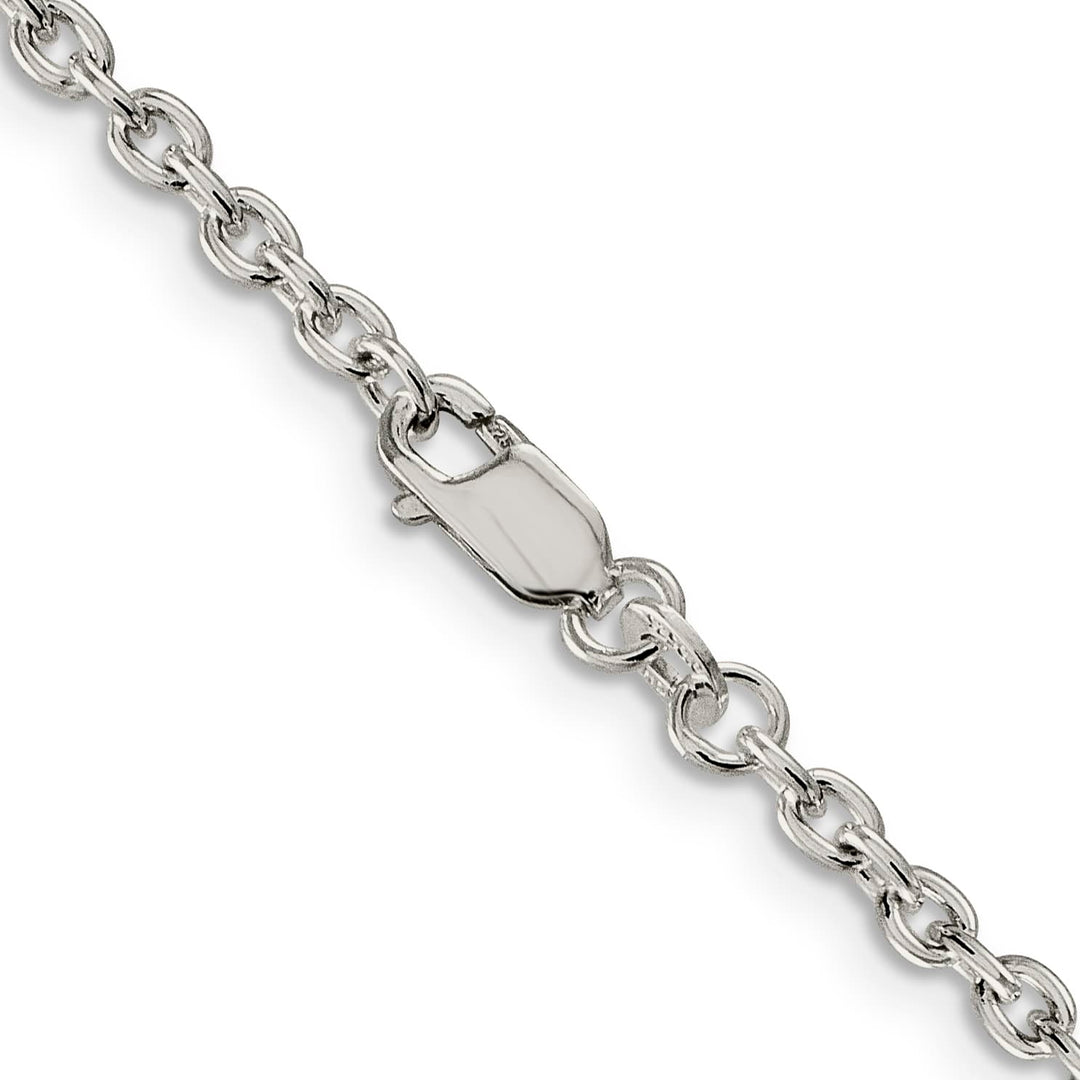 Sterling Silver 2.75mm Cable Chain 36 Inch