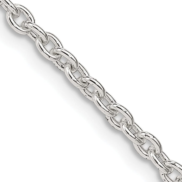Sterling Silver 2.75mm Cable Chain 36 Inch