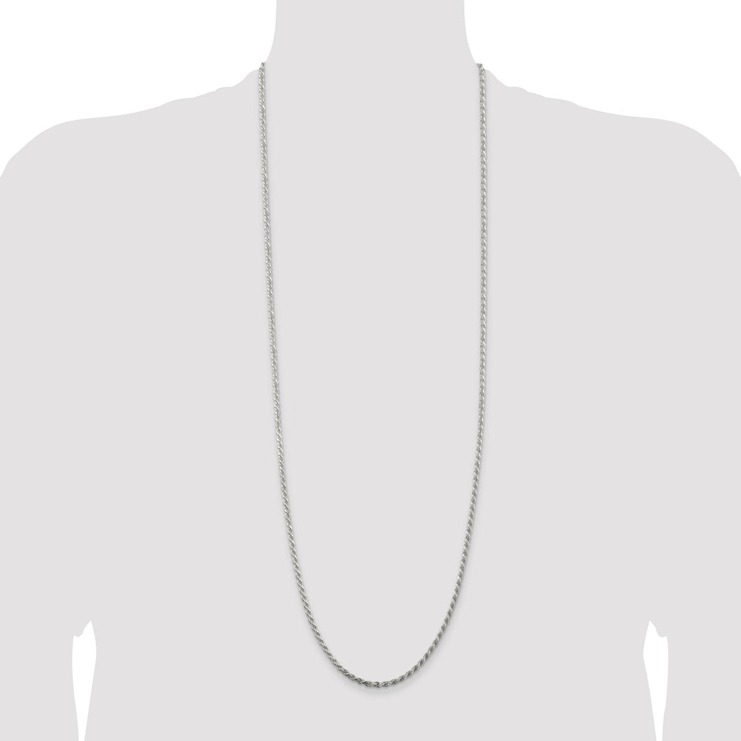 Sterling Silver 2.75mm D.C. Rope Chain