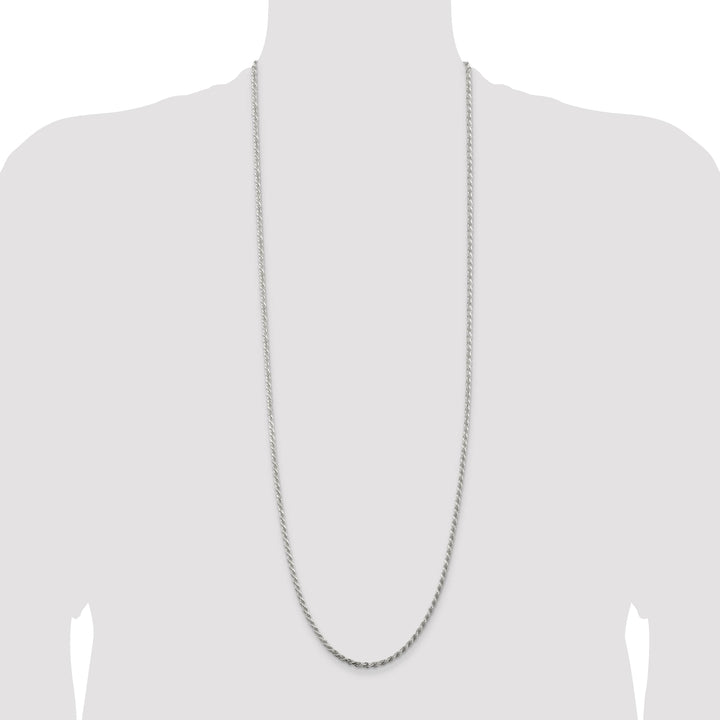 Sterling Silver 2.75mm D.C. Rope Chain