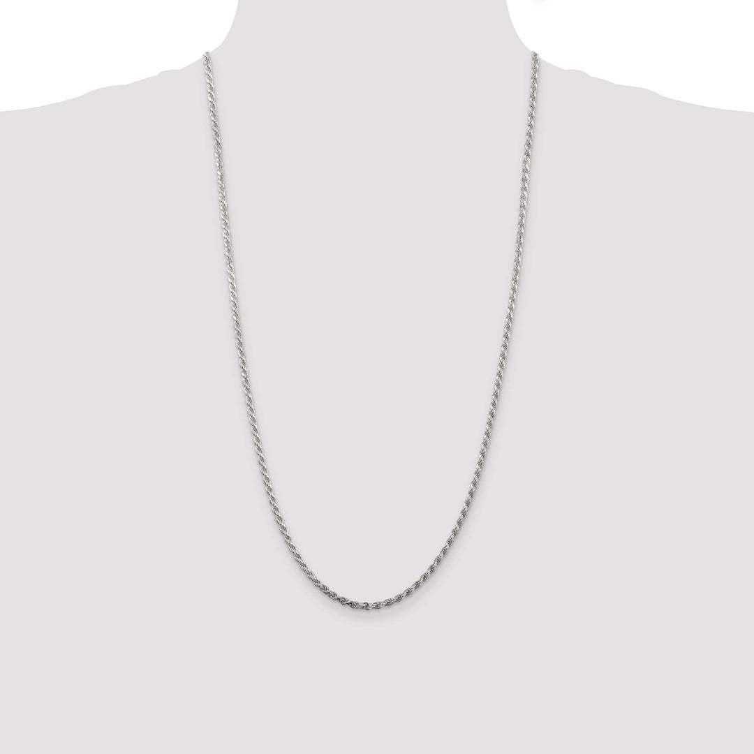 Sterling Silver 2.75mm D.C. Rope Chain