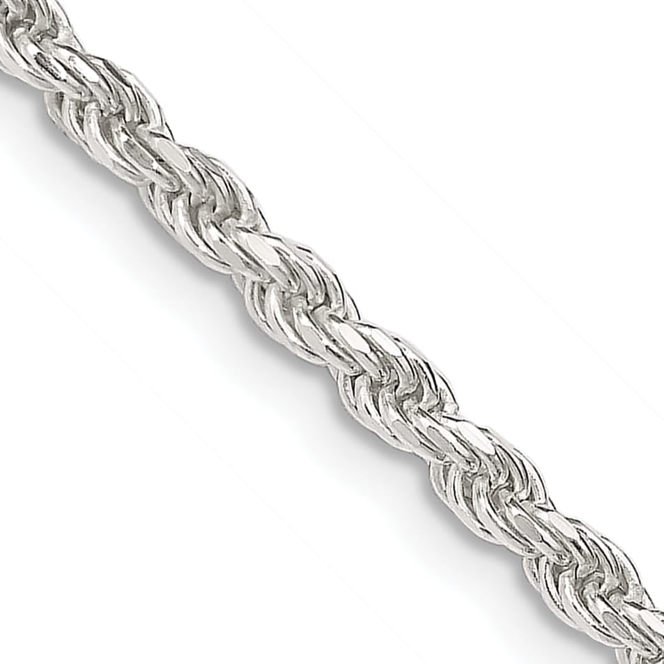 Sterling Silver 2.75mm D.C. Rope Chain