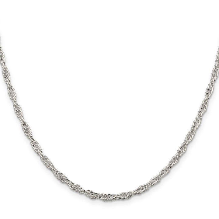 Sterling Silver 2.75mm Loose Rope Chain 30 Inch