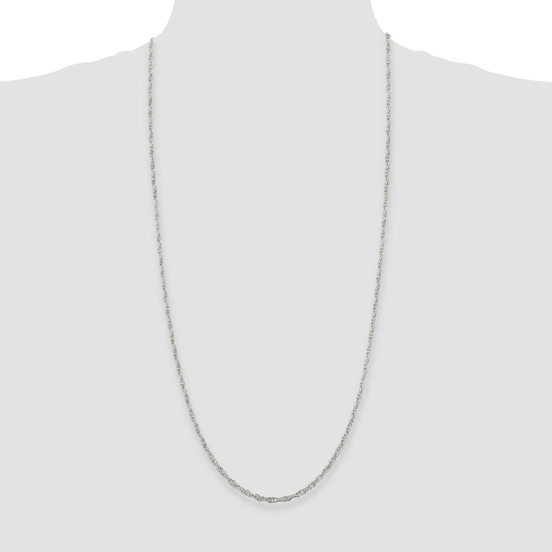 Sterling Silver 2.75mm Loose Rope Chain 30 Inch