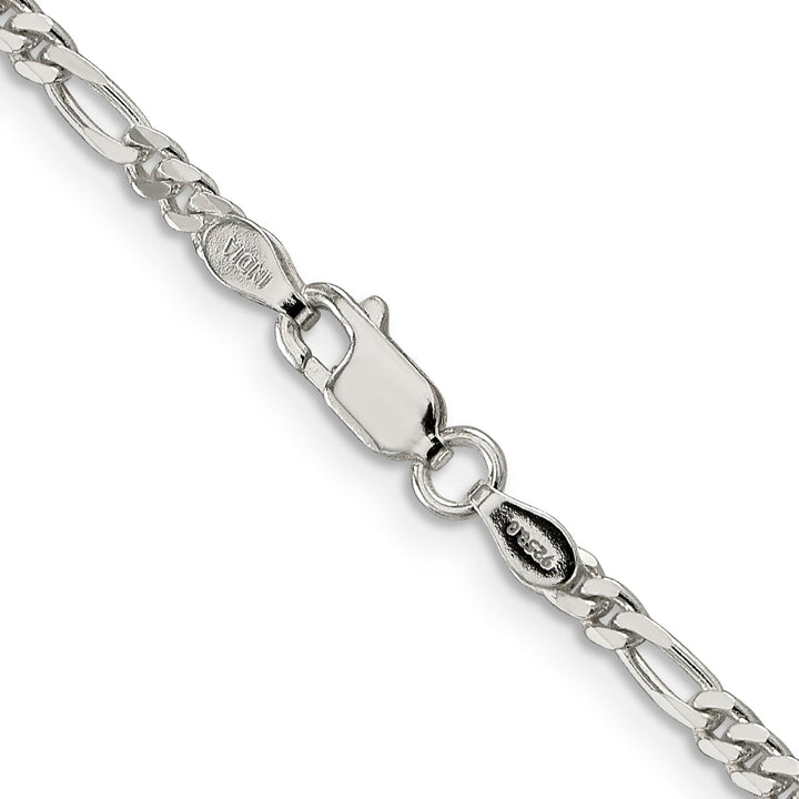 Sterling Silver 2.85mm Figaro Chain