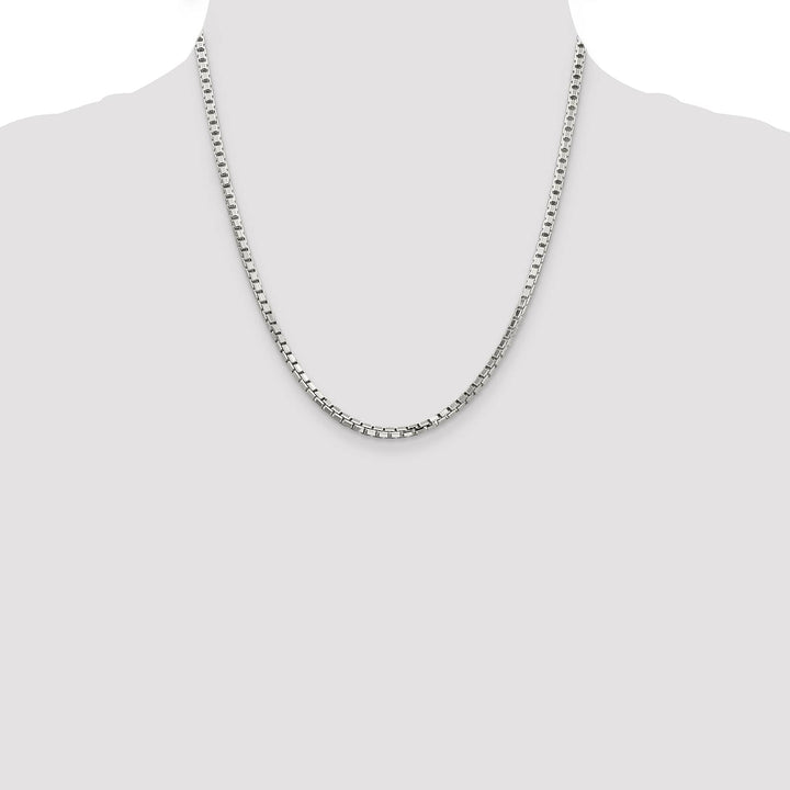 Sterling Silver 2.9mm 8 Sided Box Chain