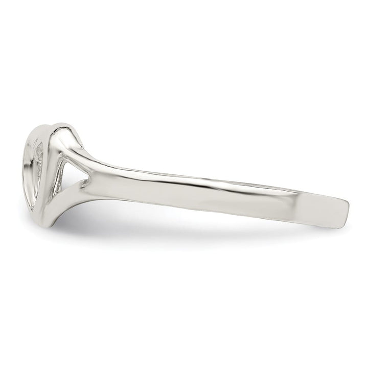 Sterling Silver 2 mm 0.99 g Heart Ring