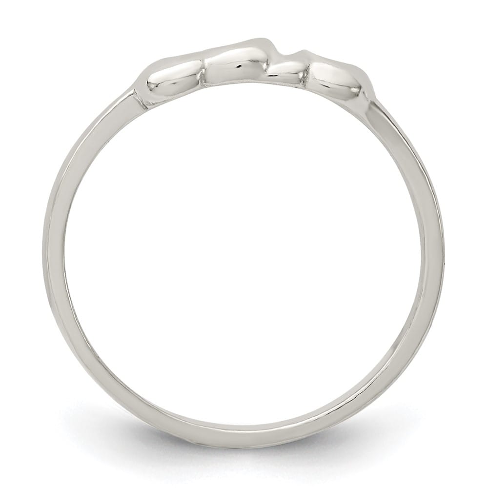 Sterling Silver 2 mm 0.99 g Heart Ring