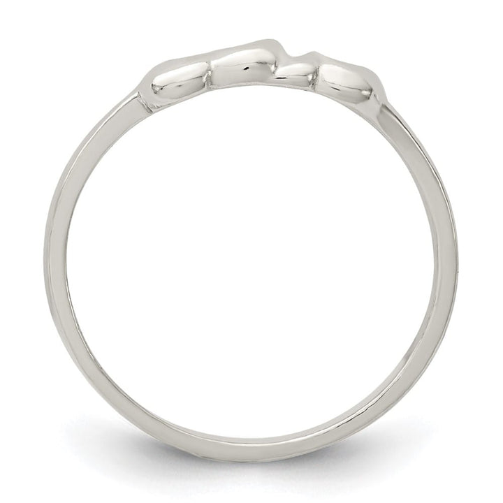 Sterling Silver 2 mm 0.99 g Heart Ring