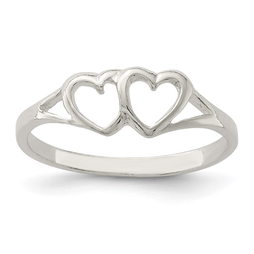 Sterling Silver 2 mm 0.99 g Heart Ring