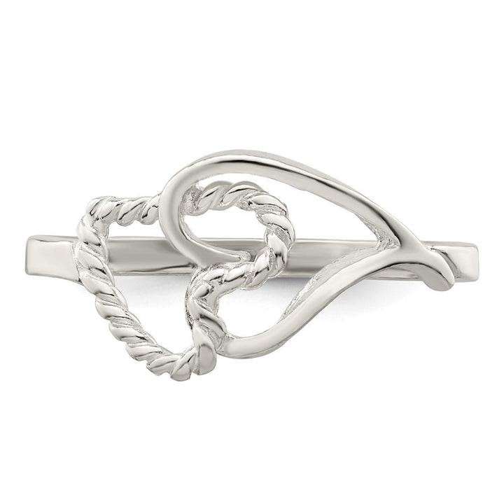 Sterling Silver 2 mm 1.23 g Heart Ring