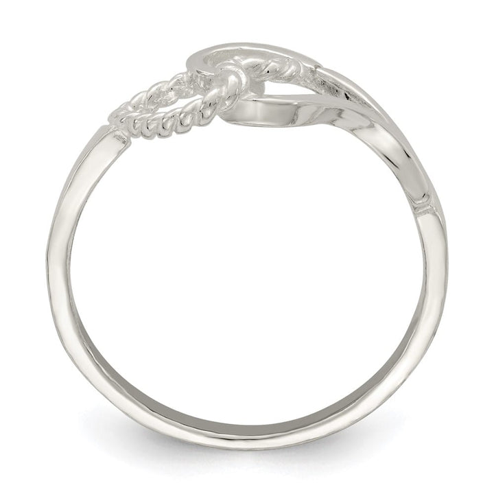 Sterling Silver 2 mm 1.23 g Heart Ring
