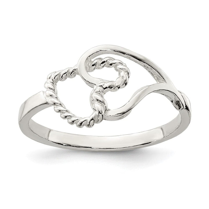 Sterling Silver 2 mm 1.23 g Heart Ring