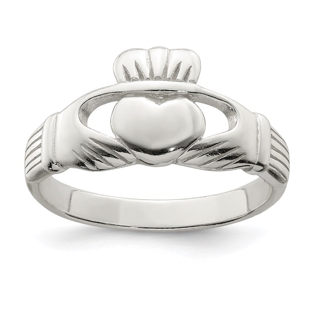 Sterling Silver 2 mm 2.70 g Claddagh Ring