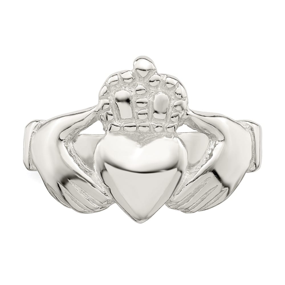 Sterling Silver 2 mm 3.38 g Claddagh Ring