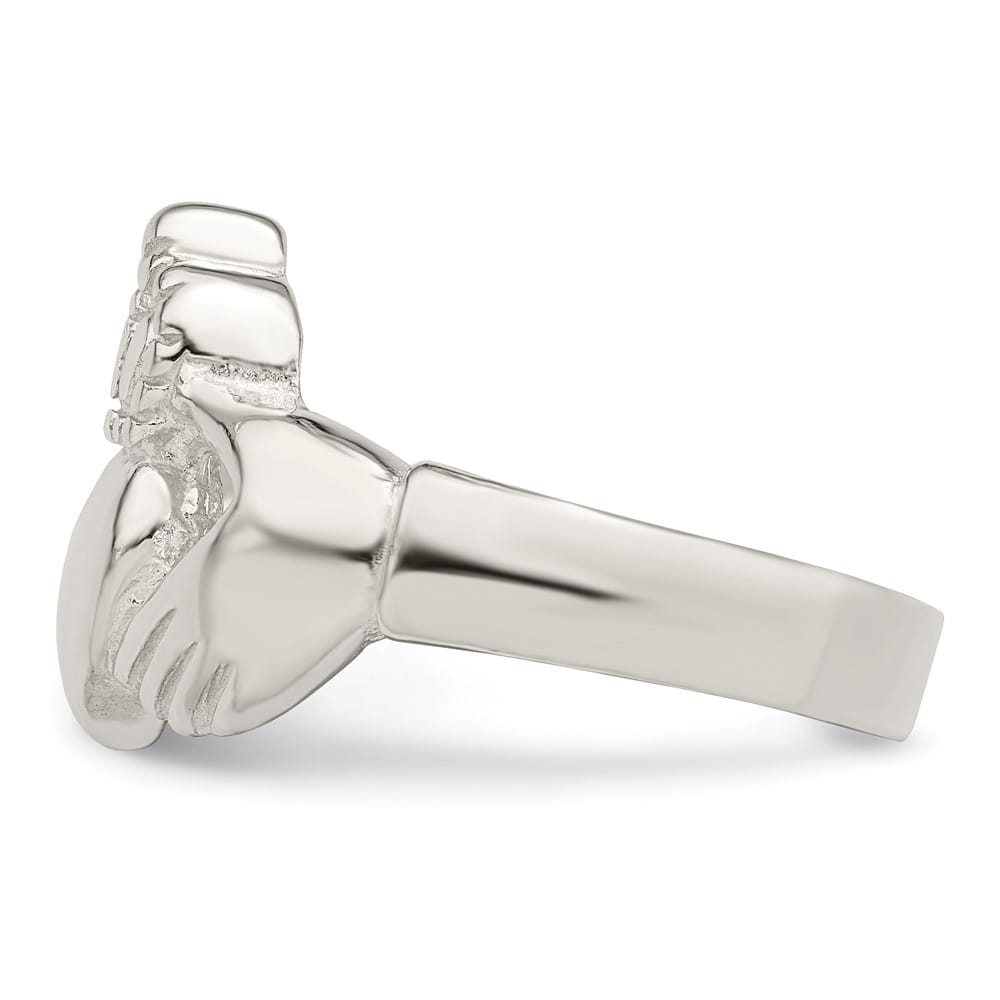 Sterling Silver 2 mm 3.38 g Claddagh Ring
