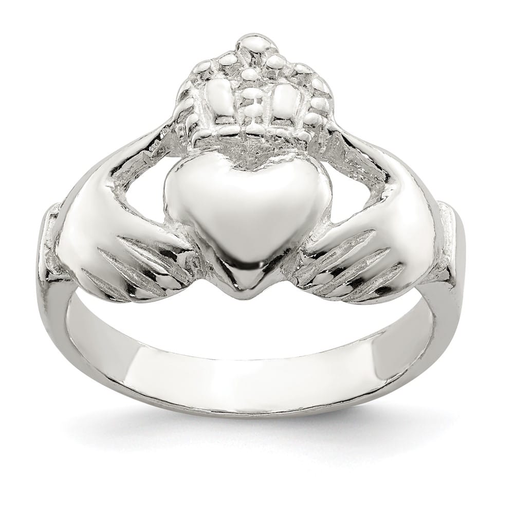 Sterling Silver 2 mm 3.38 g Claddagh Ring