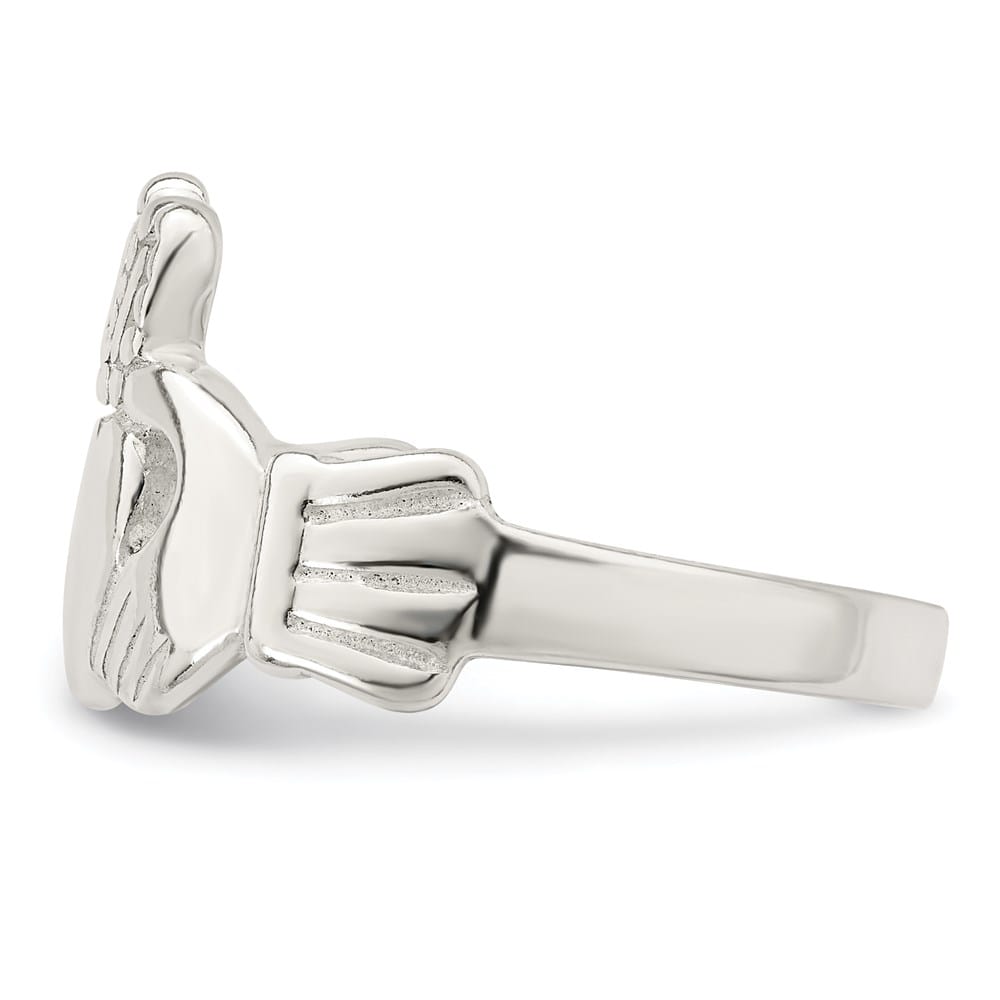 Sterling Silver 2 mm 3.50 g Claddagh Ring