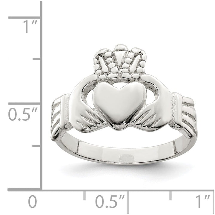 Sterling Silver 2 mm 3.50 g Claddagh Ring
