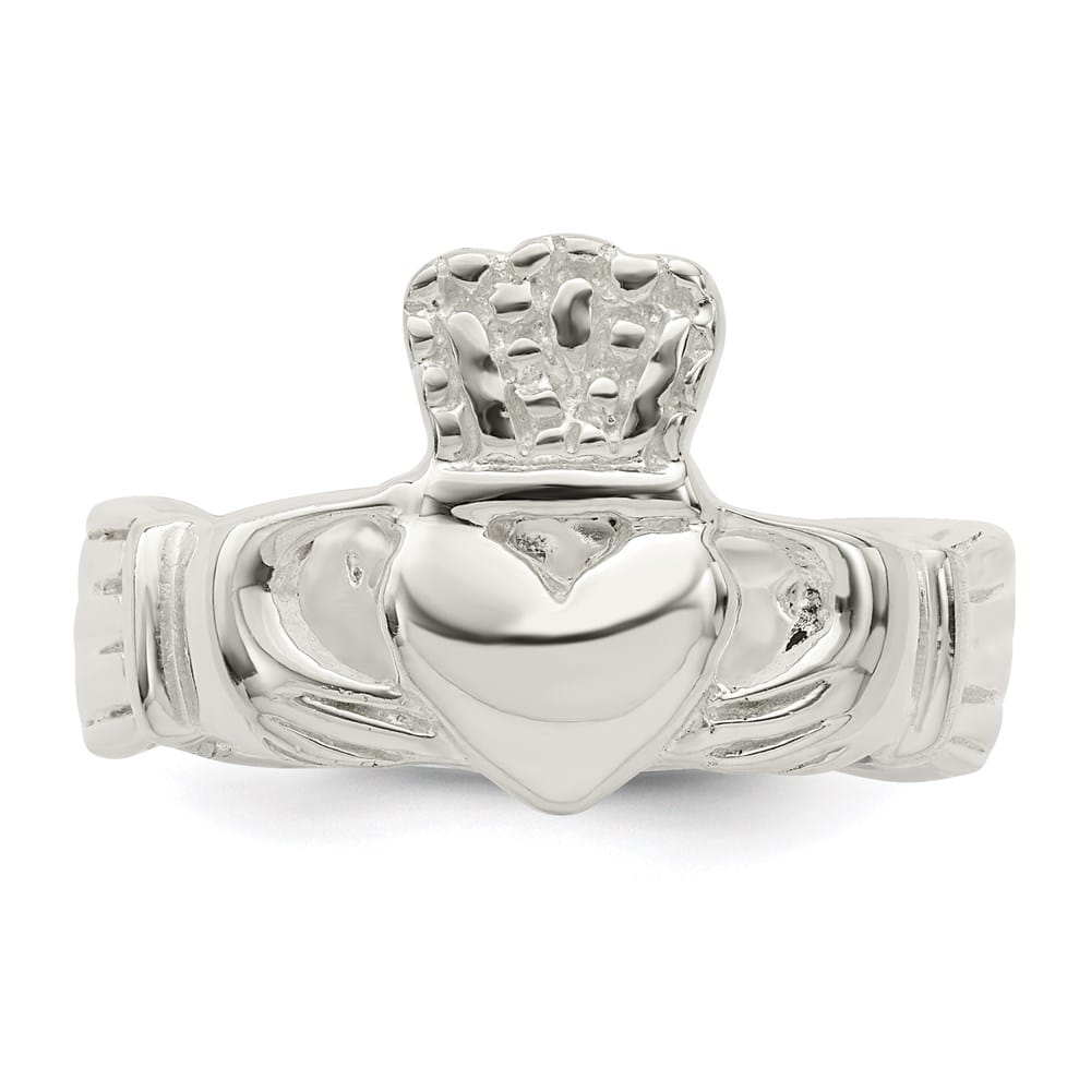 Sterling Silver 2 mm 5.31 g Claddagh Ring