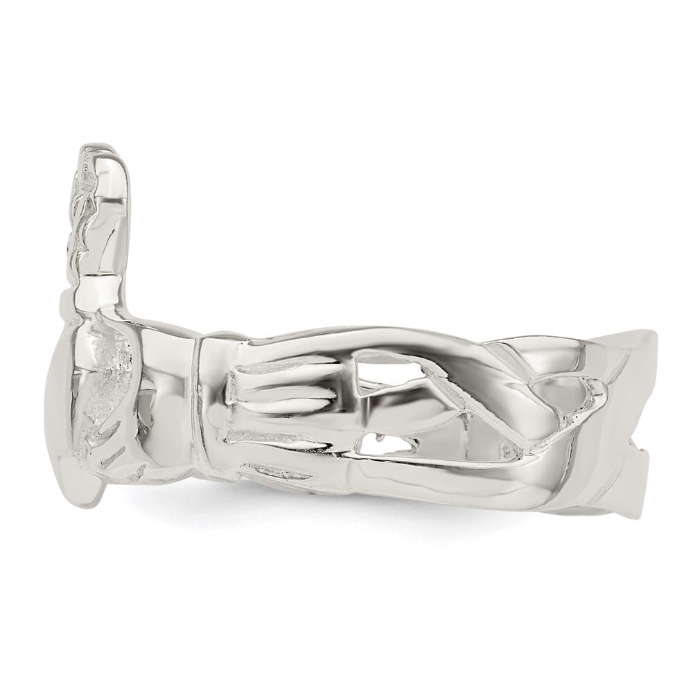 Sterling Silver 2 mm 5.31 g Claddagh Ring