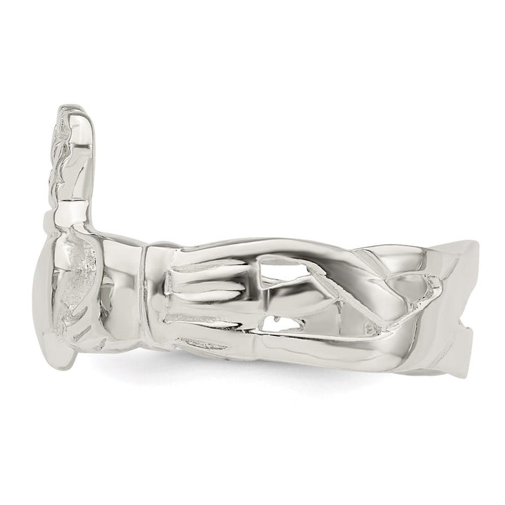 Sterling Silver 2 mm 5.31 g Claddagh Ring