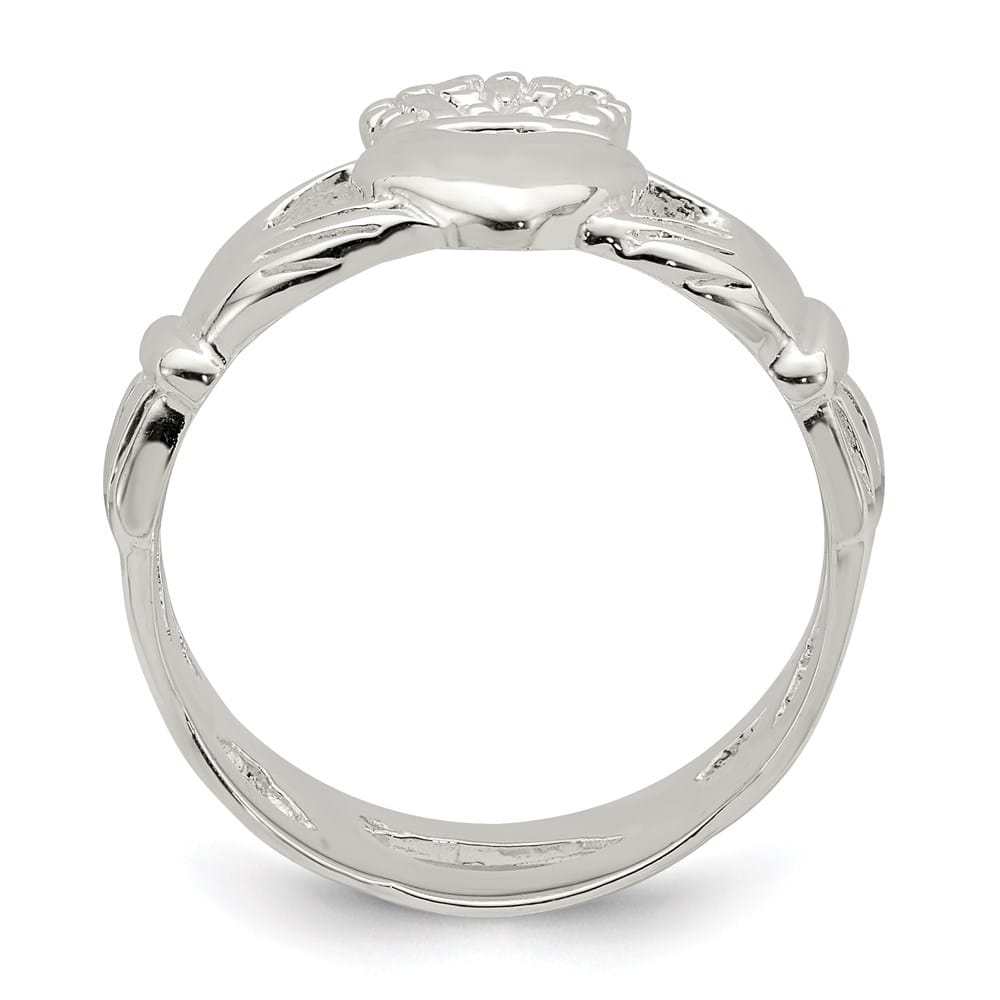 Sterling Silver 2 mm 5.31 g Claddagh Ring